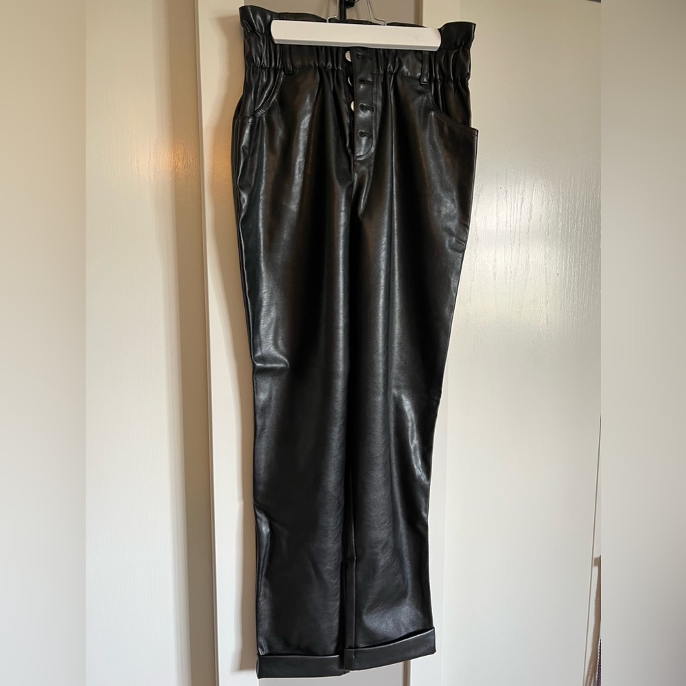 Pleather pants